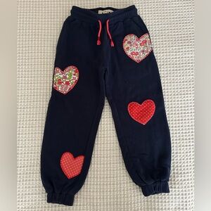 Boden girls heart sweatpants